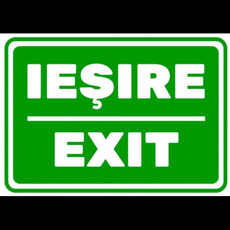 Semn exit iesire